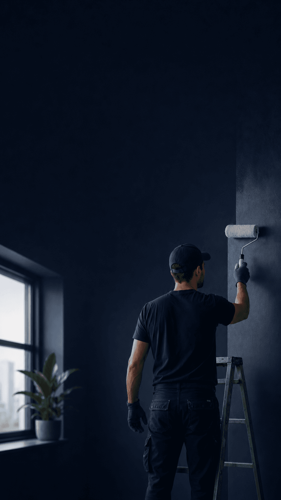 Homeowner planning a renovation project